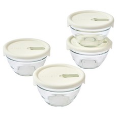 글라스락 훈맹정음 햇밥용기, 1세트, 400ml(4p)