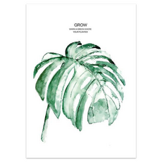 스마트차니 노르딕 그린 식물 감성 아트포스터 타입 3