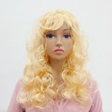 파티공구 파티 롱 웨이브 가발, 골드, 1개