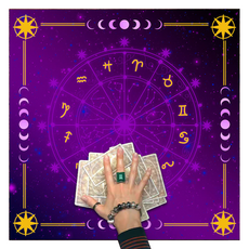 Himroom 方便書寫多功能獨特塔羅牌墊 水晶絨 75 x 75 cm