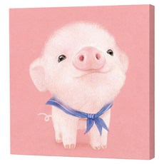 루아즈 DIY 쉬운 그림그리기 세트 20 x 20 cm, 14 핑크 피그, 1세트 14 핑크 피그, 1세트