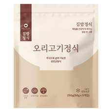 집밥프로젝트 강아지 집밥정식 화식사료 5개입 (냉동), 250g, 1개, 오리