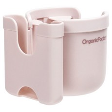 OrganicFactory 2合1嬰兒車杯架, 로즈, 1개