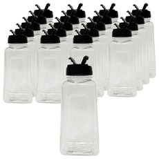 大慶 ARS 胡椒 新型蓋 調味PET容器 黑色, 20個, 900ml