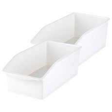 존글로벌 주방 하부장 다용도 바퀴형 정리함, 화이트, 2개