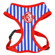 퍼피아 강아지 스포츠 사이즈 조절 하네스, 로얄블루, 1개