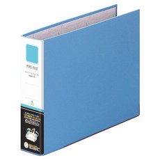 문화산업 양면개폐형 파이프바인더 가로형 7A A4 5cm PB8870, 1개, 청색