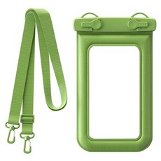 SUNORO IPX8雙密封漂浮防水手機袋 可觸控游泳潛水手機套 7.2吋, 綠色, 1個