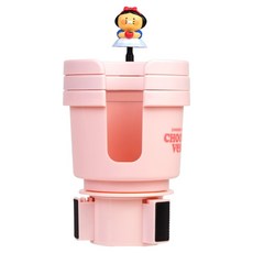 카카오프렌즈 춘식버스 3단 멀티 차량용 컵홀더, 백설춘식, 1개