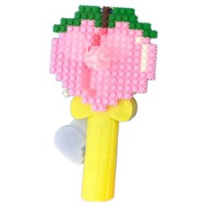 디폼블럭 여름 과일 특허 손선풍기 만들기 세트 복숭아, 랜덤발송, 1세트