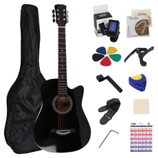 블루엔젤 GRIT 입문용 통기타, 블랙, 1세트, BA-01