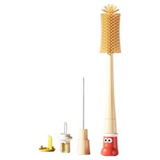 라임리빙 5in1 실리콘 텀블러 병 세척솔, 레드, 1개