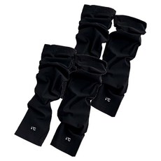 노드큐브 여성용 아이스 실크 UV 차단 쿨토시, 블랙, 2개