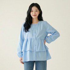 휴데이 러블리 셔링 임부복 블라우스