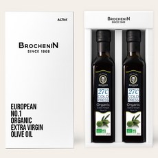 브로슈낭 유기농 엑스트라버진 올리브오일 250ml x 2p 선물세트, 1세트