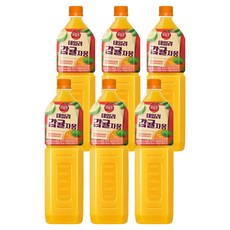 해태htb 과일촌 데일리 감귤자몽 주스, 6개, 1.5L