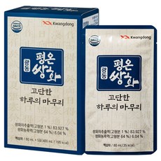 광동제약 평온쌍화 액상차, 5개, 80ml