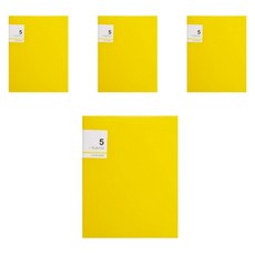 에코청운 플러스 클리어화일 5p, 노랑, 4개