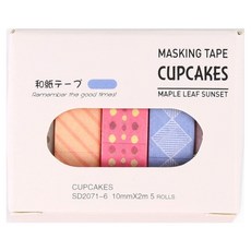 탑피아 귀여운 마스킹테이프 3종 세트, 2071 6, 1세트