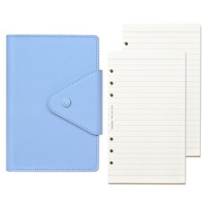 모모디 모먼트 프리미엄 데일리 7mm 라인 6공 다이어리, 스카이, 1개