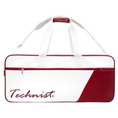 테크니스트 3단 배드민턴 라켓백, WINE + WHITE, 1개