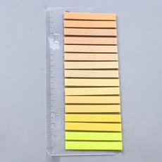 탑피아 스티커 인덱스 접착 메모지, 옐로우, 4개, 320매