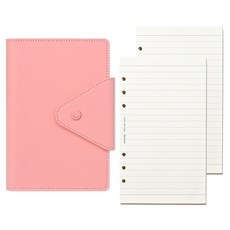 모모디 모먼트 프리미엄 데일리 7mm 라인 6공 다이어리, 베이비핑크, 1개