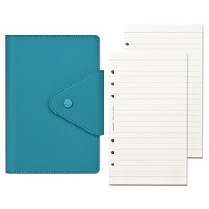 모모디 모먼트 프리미엄 데일리 7mm 라인 6공 다이어리, 아쿠아블루, 1개