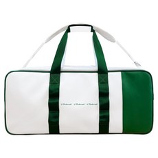 테크니스트 3단 배드민턴 라켓백, WHITE + GREEN, 1개