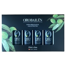 오로바일렌 엑스트라 버진 올리브 오일 피쿠알 25ml x 6p 세트, 1세트