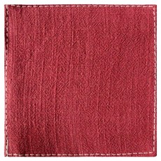 조이퐁 파스텔톤 린넨 컵받침, 와인, 1개