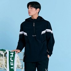 Technist 可拆卸連帽半拉鍊防風夾克 TNJ66030