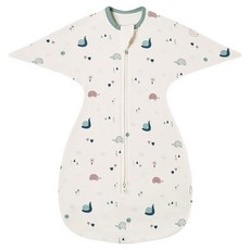 Starbean 新生兒用 可愛圖案 雙拉鍊包巾 L