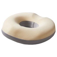 마라나타노바 프리미엄 고밀도 메모리폼 도넛 방석, 아이보리, 1개