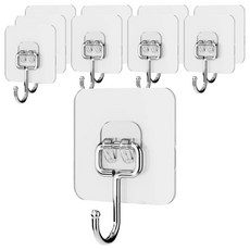 존글로벌 다용도 걸이, 투명, 10개