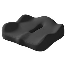 쉼표온 자세교정 메모리폼 임산부방석, 01 프리미엄 블랙, 1개