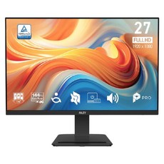 msi 微星 PRO 27" 平面 顯示器 IPS 16:9 黑色 PRO MP273 E14A FHD 1920x1080 144Hz 1ms
