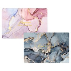 디와이커머스 대리석패턴 규조토 발매트, 핑크, 네이비, 2개