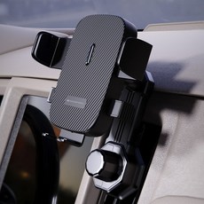 구스페리 360도 송풍구 차량 핸드폰 거치대, 블랙, 1개