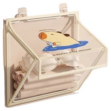 오펠리어 욕실 방수 수납 벽걸이 가방 중형, 카비바라