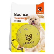 FOFOS 兩只福狸 彈力球, 黃色, 1個