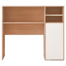E-home Fika 悠享系2開1門收納蝴蝶桌餐櫃 GU019A-nat, 原木色