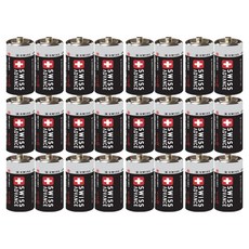 스위스어드밴스 망간 D형 건전지 R20, 24개입, 1개