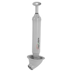 Living & Wellbeing 浴室馬桶堵塞疏通器 活塞式, 灰色, 1個