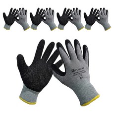 퓨리트 스파이더 라텍스코팅 동계용 안전 작업장갑 M, 5개, 그레이