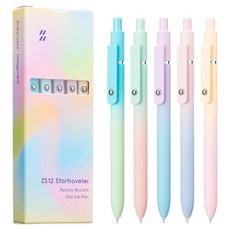 ZENNYTH 贊仕 快乾 DaoWans 極光中性筆 5支組 0.7mm, 1套, 混合色