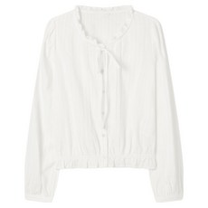 Roem 女款荷葉領棉質襯衫