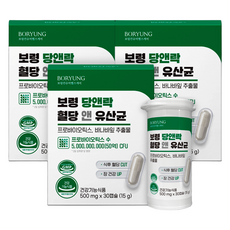 보령 당앤락 혈당 앤 유산균 15g, 30정, 3개