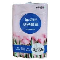 Mirae Well life 新現代藍色3層衛生紙, 25m, 30捲, 1個