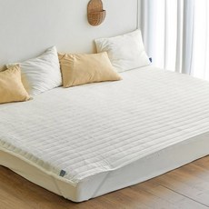 쁘리엘르 세미마이크로 침대 패드, 밀크화이트